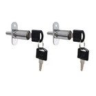 Victorshome Push Plunger Lock 19MM 19X23MM, Key Different, Silver New. Price: $14.52.