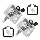Cadufuelly T-handle Latch, Trailer Door Lock, Stainless Steel Silver New. Price: $33.96.