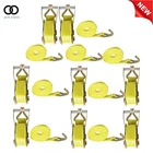 8 Piece 2" 15' Ratchet Straps W/j Hook 5000 Lb Heavy Duty Tie Downs Yellow New. Price: $57.33.