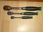 New Snap On SH936A FH936A THL936A Green Ratchet Set Nos 1/4 3/8 1/2". Price: $600.00.