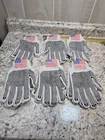 6 Pair Utopia Pvc Dot Cotton Knit Work Gloves White Black Grip Utility New. Price: $14.96.