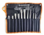 Toolzone Cold Punch And Chisel Set 12PC Hardened Steel With Wallet - Kd New. Price: $32.28.