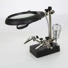 Led Stand Loupe, Lighted Helping Third Hands Clamp Clip Black New. Price: $30.16.