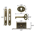 Jiozermi 2 Pack Mini Locks With Skeleton Key, Full Mortise Antique For ... New. Price: $18.99.