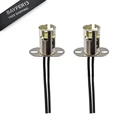Ywdiml 2PCS Car Light Bulb Socket, Vehicle BAY15D/SHORT, White/silver New. Price: $5.61.
