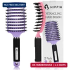 Boar Bristle Hair Set Of 2, Hippih Wet & Dry Brushes Made By Fine Nat New. Price: $15.69.