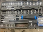 Gear Ratchet Napa Mechanics Tool Socket Set Metric 69 Pieces Pass Through Thru Used. Price: $105.00.