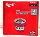 Milwaukee 48-36-1006 2" Alloy Npt Forged Aluminum Die Head New. Price: $159.99.