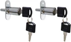 Push Plunger Lock 19MM Cylinder 19X23MM, Key Different, Black, Silver New. Price: $14.99.