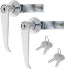 Quluxe 2 Pcs Chrome Zinc Alloy Handle Cabinet Locks Distribution Box Doo New. Price: $18.95.