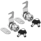 2 Pack Tool Box Lock With Keys, 5/8" Tubular Cam Keyed Alike, Hook T... New. Price: $22.39.