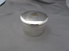 Antique Tiffany & Co Sterling Round Vanity Box W/applied 14K Gold Monogram. Price: $590.26.