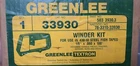 Greenlee Winder Kit For 438-10 Steel Fish Tape 503 3930.3 New. Price: $52.80.