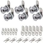 Wooch Cabinet Cam Lock, 5/8 Inch Keyed Alike Offset, Chrome Finish New. Price: $24.66.