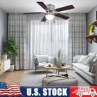 Indoor Ceiling Fan Light Kit Satin Nickel 5 Blades Reverse Airflow Quite Brown New. Price: $70.30.