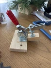 Good Hand GH-12130 Vertical Toggle Clamp, 375 Lb (cross Ref 207-U) Used. Price: $21.95.