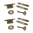 Quluxe Mini Locks Set Decorative Antique Cabinet With Keys & Screws -... New. Price: $15.76.