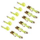 Lablt 2" 15' 5000 Lb Ratchet Straps J Hook Heavy Duty Tie Downs Yellow 6 Pcs New. Price: $46.06.