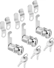 Bates- Cabinet Locks With Keys, 1-1/8", 3 Pack, Zinc Alloy, Cam For New. Price: $11.59.