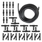 Cyperfair 30 Pcs Universal Windshield Washer Hose Kit 13.12FT/4M, Black New. Price: $16.72.