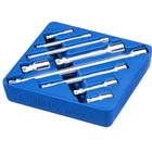 Genius Tools Piece 1/4", 3/8" & 1/2" Dr. Wobble Extension Bar Set BE-2349 New. Price: $74.13.