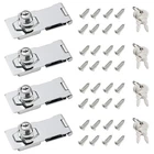 I-easydww 4" Keyed Hasp Lock For Cabinets & Small Doors Twist Knob Design New. Price: $46.08.