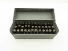 Hanson 43Y654 Steel Letter & Number Stamp Punch Set 3/8" Character A-z Used. Price: $149.99.