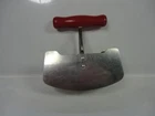 Vintage Double Stainless Steel Blade Food Chopper Red Wood Handle Used. Price: $6.49.