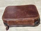 Snap-on Bag Brown Leather Case Full-length Zipper Tool-holding Strap Used. Price: $146.85.