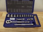 Williams 50663 3/8" Drive Sae Socket Set With Ratchet, Case Used. Price: $43.00.