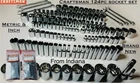 Craftsman 164 Pc 1/4 3/8 1/2 Dr Sae Metric Mm 6PT 12PT Wrench Socket Tool Set New. Price: $144.00.