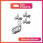 Inbovoga 3 Pack Cabinet Locks With Key, 1-1/8" Cam Keyed Alike, Rv Fo New. Price: $20.30.