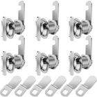 Thumb Operated Offset Cam Lock, 5/8" Cylinder Fits On 3/8" Max Door Thickness... New. Price: $32.58.