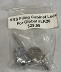 Srs 2176 Global LK26 Style File Cabinet Lock Kit Replacement - New W/ Keys. Price: $12.99.