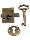 Small Brass Plated Non-mortise Cabinet Lock Antique. Price: $22.76.