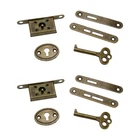 Quluxe Mini Locks Set - Decorative Antique Cabinet 56 19 8 Mm, Bronze New. Price: $11.94.