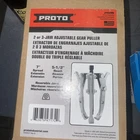 Proto Puller: 7 Spread, 5-1/2 Reach, Reversible Jaws. New. Price: $45.00.