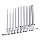 Genius Tools Piece 3/8" Dr. Sae Hex Bit Socket Set BS-310HSL New. Price: $100.29.