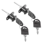 Howdia 2 Pcs - Drawer Cabinet Locks With Keys, Zinc Alloy 19MM, Black New. Price: $14.52.