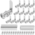 Cylinnda Cabinet Set, 1-1/2" Long Keyed Alike Cam Locks, 15 Pack, Zinc A... New. Price: $68.82.