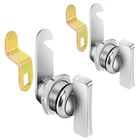 Cam Thumb Operated Cabinet Locks, 7/8" Cylinder Fits On 9/16'' Max Panel... New. Price: $15.66.