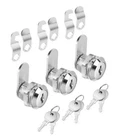 Bates- Locks With Keys, 5/8" Long, 3 Pack, Cam For Cabinets New. Price: $18.26.