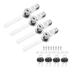 Patikil Sliding Glass Door Ratchet Lock 4.7X0.4INCH, Pack Keyed Silver New. Price: $14.76.