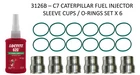Injector Sleeve With O-rings For Caterpillar Engine C15 C7 3126E 3126B New. Price: $80.49.