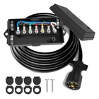7/8/10 Ft Heavy Duty Way Trailer Cord Rv Plug Inline Gang Junction Box New. Price: $33.89.