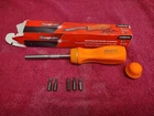 New!!! Snap On SSDMR4BO Orange Ratcheting Screwdriver With 5 Bits. Price: $98.00.