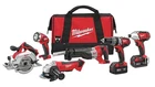 Milwaukee 2696-26 M18 Cordless Lithium-ion 6-TOOL Combo Kit New. Price: $799.00.