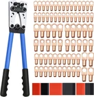 Cable Crimping Tool With 74PCS Copper Wire Lugs, 100PCS Dual Wall Adhesive New. Price: $34.99.