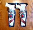 Rare Vtg 1950 Pony Boy Jeweled Texan Double Holster Cap Pistol Gun Set Esquire Used. Price: $150.00.