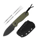 Kizer Drop Bear Fixed Blade Knife, 2.57" Black Stonewash D2 Edc Camping.... Price: $76.78.